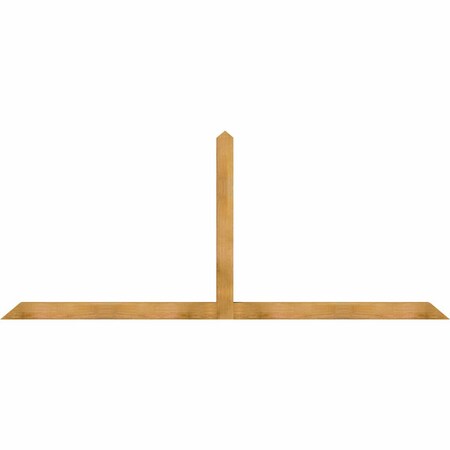 Ekena Millwork Portland Rough Sawn Timber Gable Bracket, Western Red Cedar, 108"W x 45"H x 4"D x 4"F, 10/12 Pitch GBW108X45X0404POR00RWR